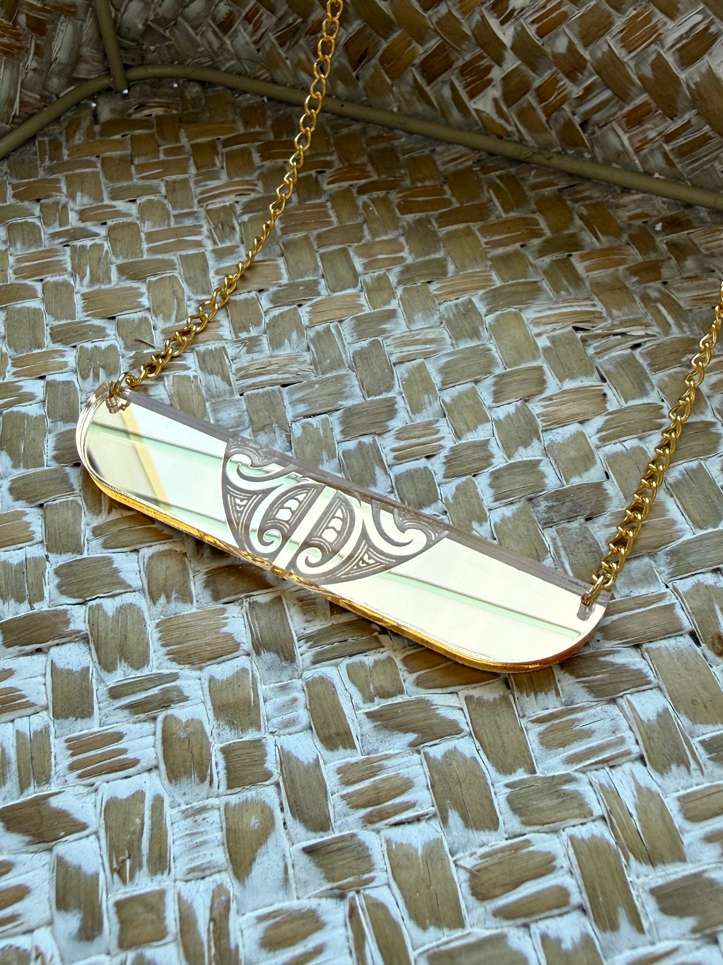 Gold Mana Plate Necklace