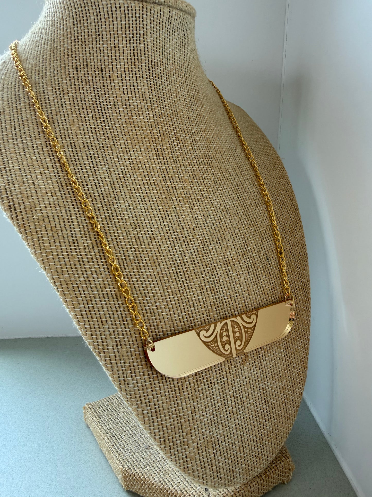 Gold Mana Plate Necklace