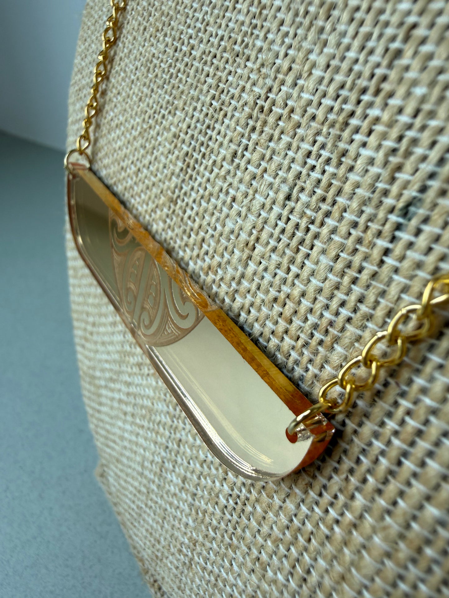 Gold Mana Plate Necklace