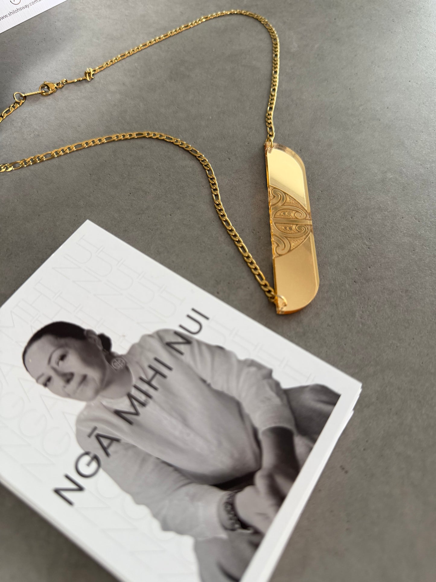 Gold Mana Plate Necklace